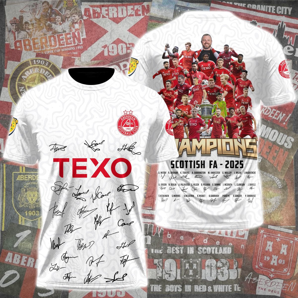 The Champions of Scotland â€“ Aberdeen 2025 T-Shirt