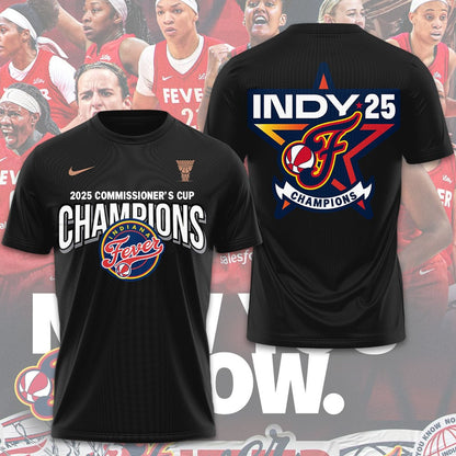Indiana Fever 2025 WNBA Commissioner’s Cup Champions T-Shirt