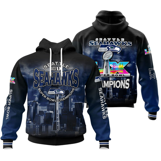 Seattle Seahawks Super Bowl LX Champions Limited Edition Hoodie