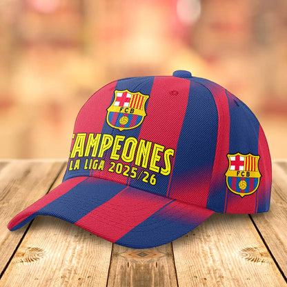 FC Barcelona Campeones La Liga 25/26 3D Apparel T-Shirt