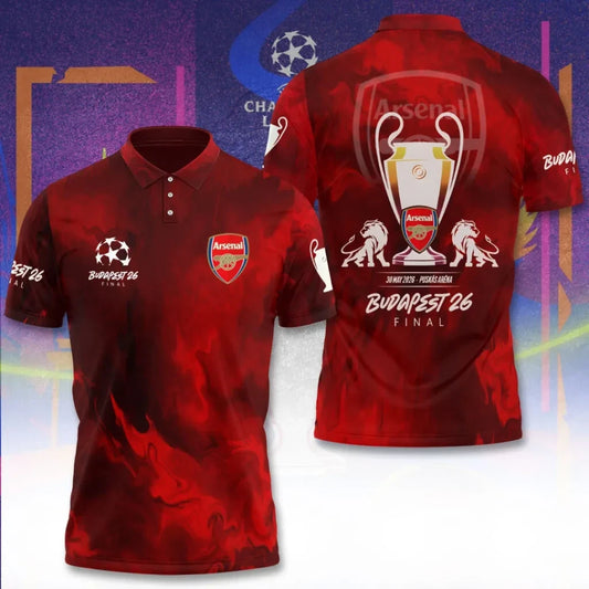 Arsenal F.C Champions League Final 2026 3D Apparel Polo