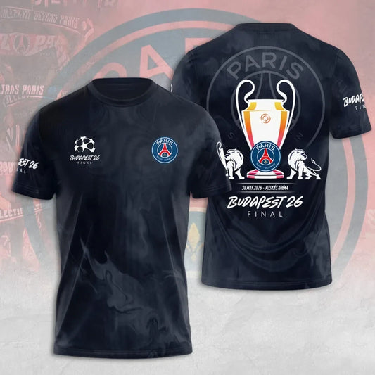 Paris Saint-Germain F.C Champions League Final 2026 3D Apparel T-Shirt