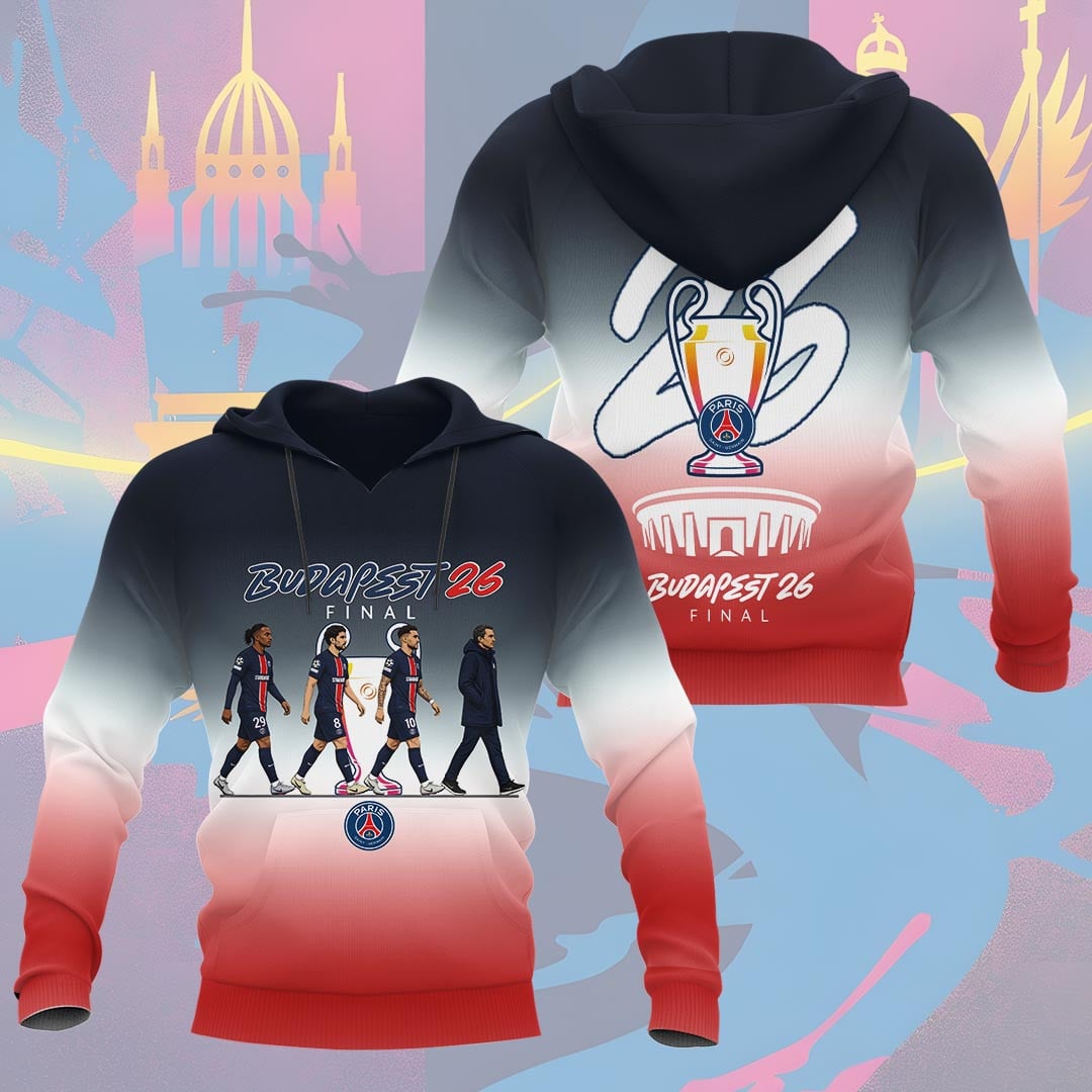 Paris Saint-Germain F.C Champions League Final 2026 3D Apparel Hoodie