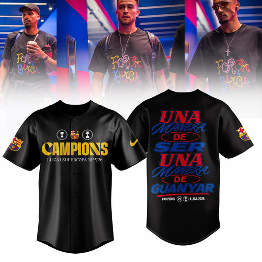 Barcelona Campeones La Liga 25/26 Baseball Jersey