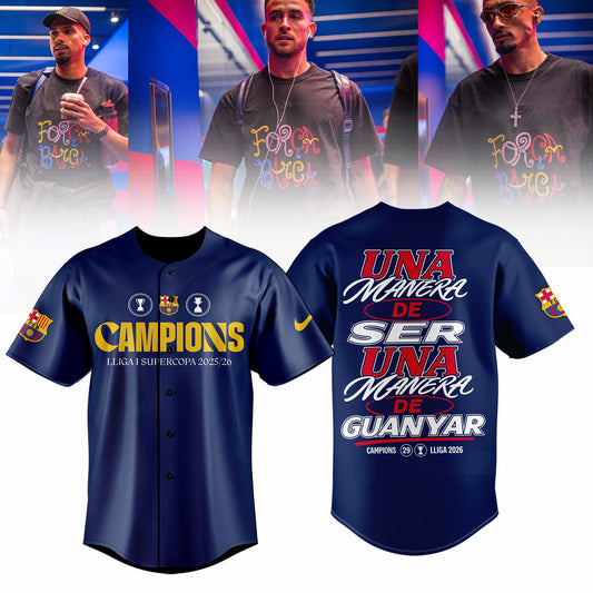 Barcelona Campeones La Liga 25/26 Baseball Jersey