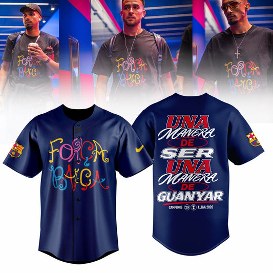 Barcelona Campeones La Liga 25/26 Baseball Jersey