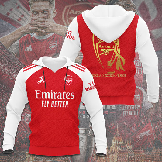 Arsenal F.C Champions Final 2026 3D Apparel Hoodie