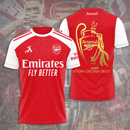 Arsenal F.C Champions Final 2026 3D Apparel T-Shirt
