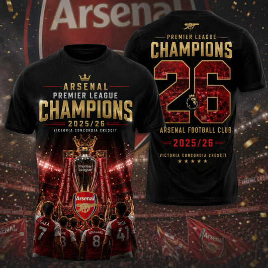 Arsenal F.C Premier League champions 25/26 T-SHIRT