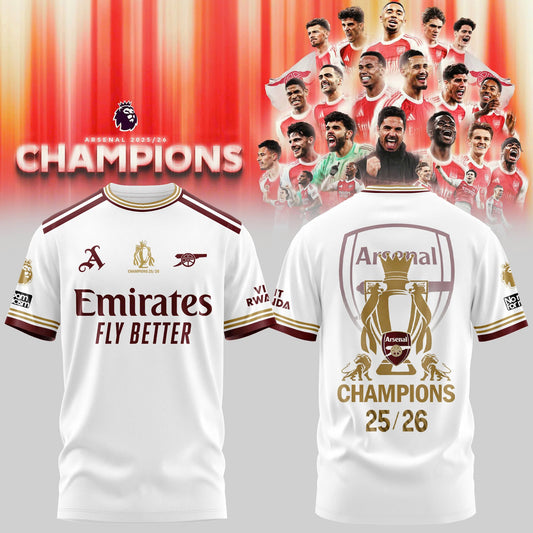 Arsenal F.C Premier League champions 25/26 T-SHIRT