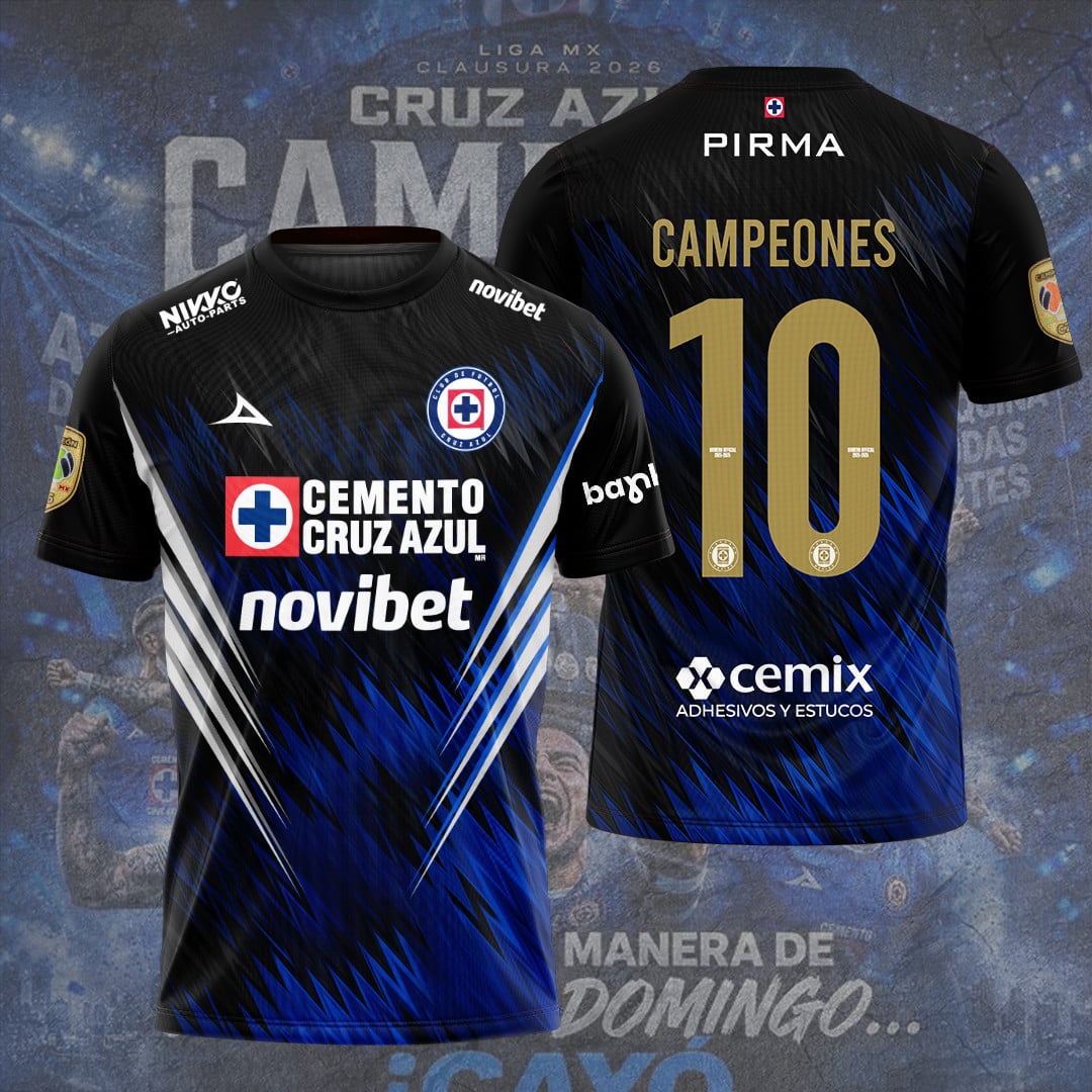 Cruz Azul Campeón del Clausura 2026 3D Apparel T-Shirt