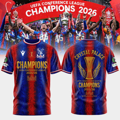 Crystal Palace 2025-26 UEFA Conference League Winners T-Shirt