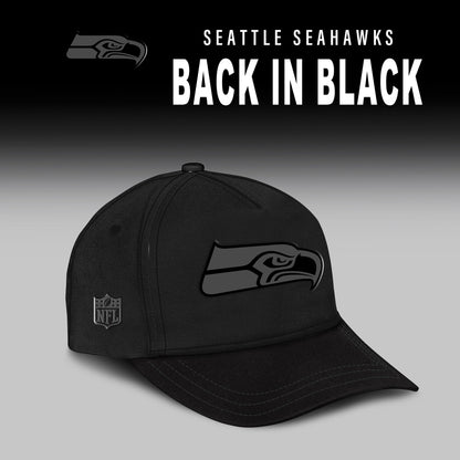 Seattle Seahawks Back In Black Half Zip Hoodie