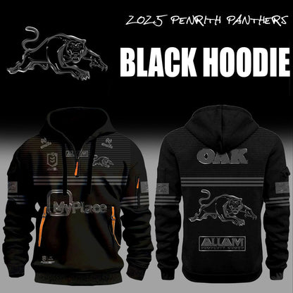 Limited Edition Penrith Panthers Back In Black Zip Hoodie
