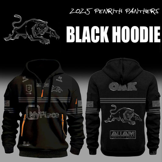 Limited Edition Penrith Panthers Back In Black Zip Hoodie