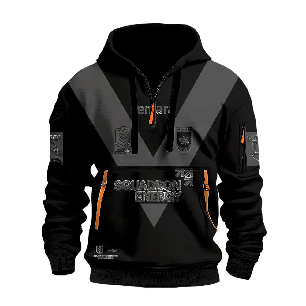 Limited Edition St. George Illawarra Dragons Back In Black Half Zip