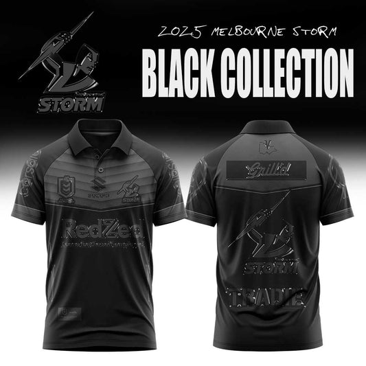 Limited Edition Melbourne Storm Back In Black Polo