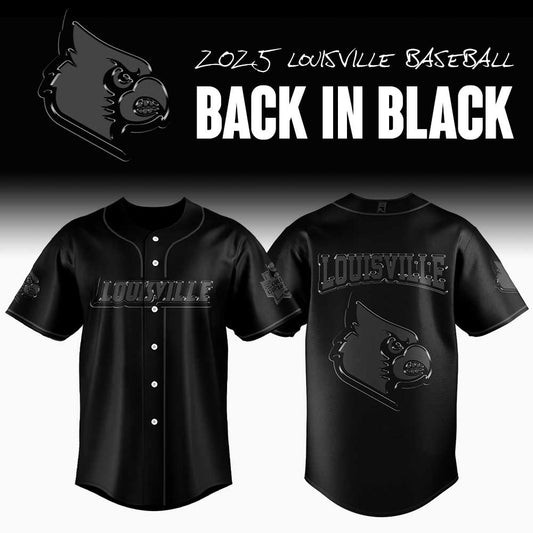Limited Edition Louisville Baseball Back In Black Jersey