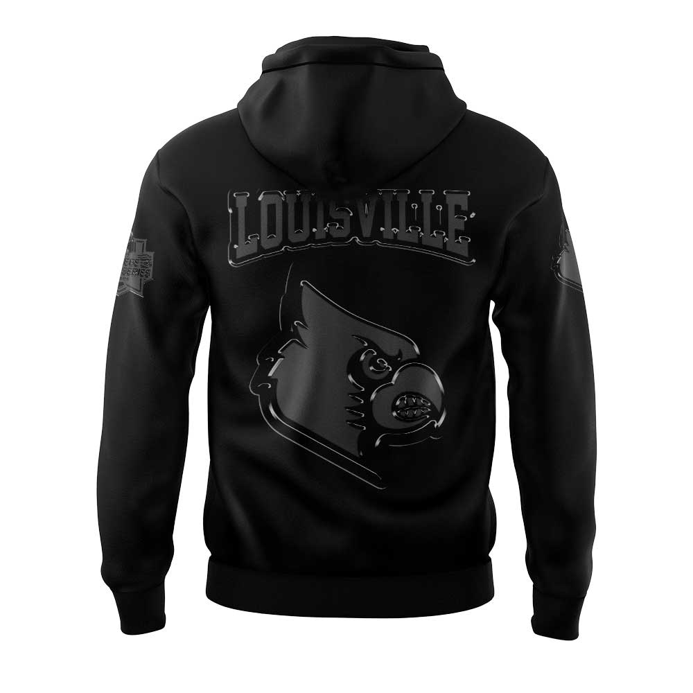 Limited Edition Louisville Baseball Back In Black Hoodie