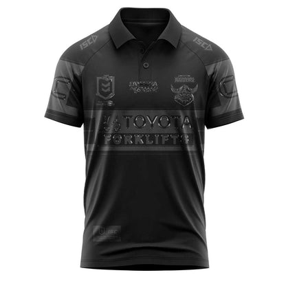 Limited Edition Canberra Raiders Back In Black Polo