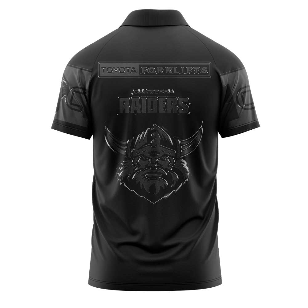 Limited Edition Canberra Raiders Back In Black Polo