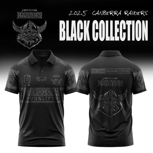 Limited Edition Canberra Raiders Back In Black Polo
