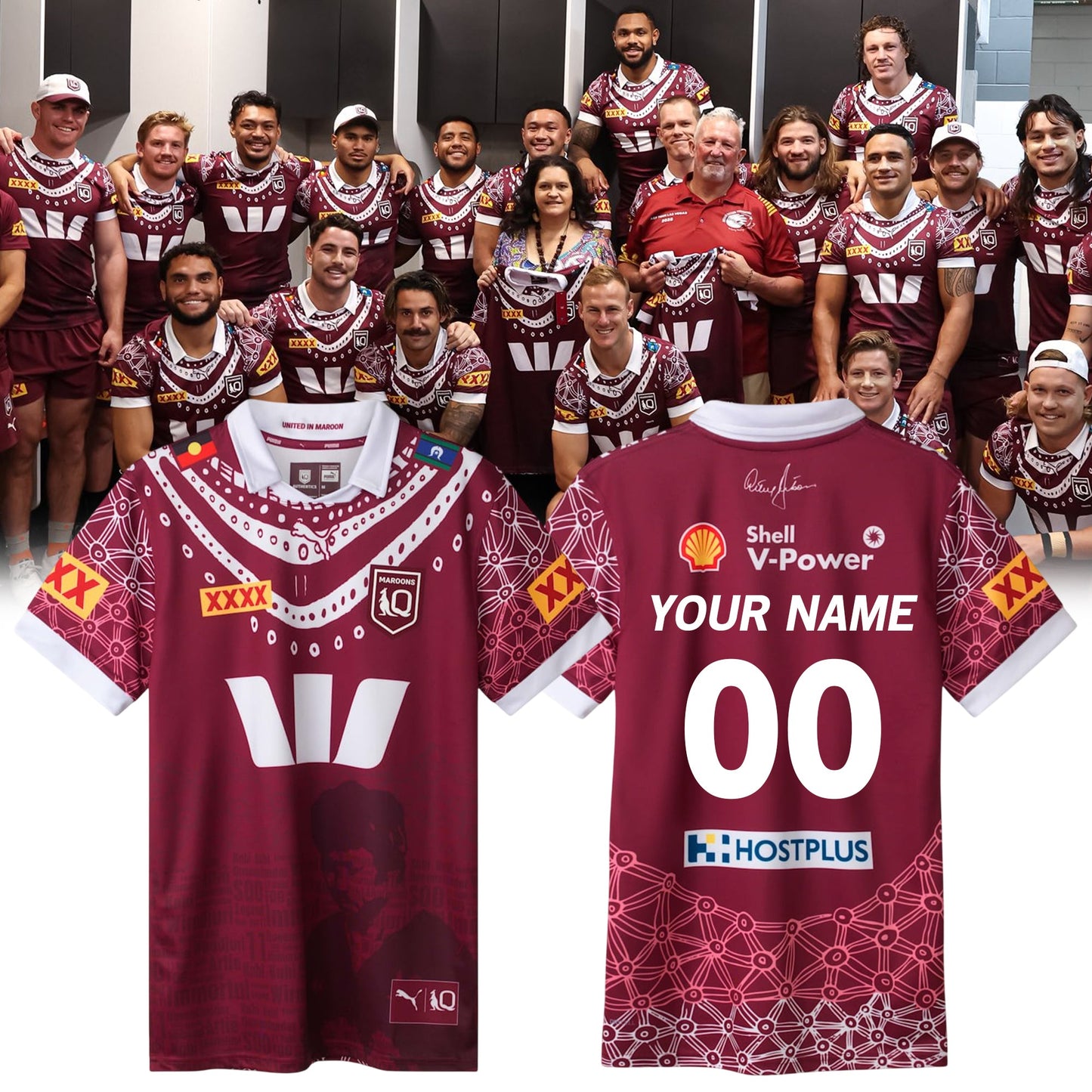 Queensland Maroons Jersey 2025