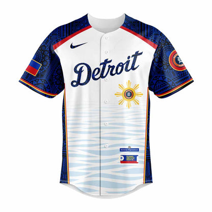 Detroit Tigers Filipino Heritage Night New Combo Jersey