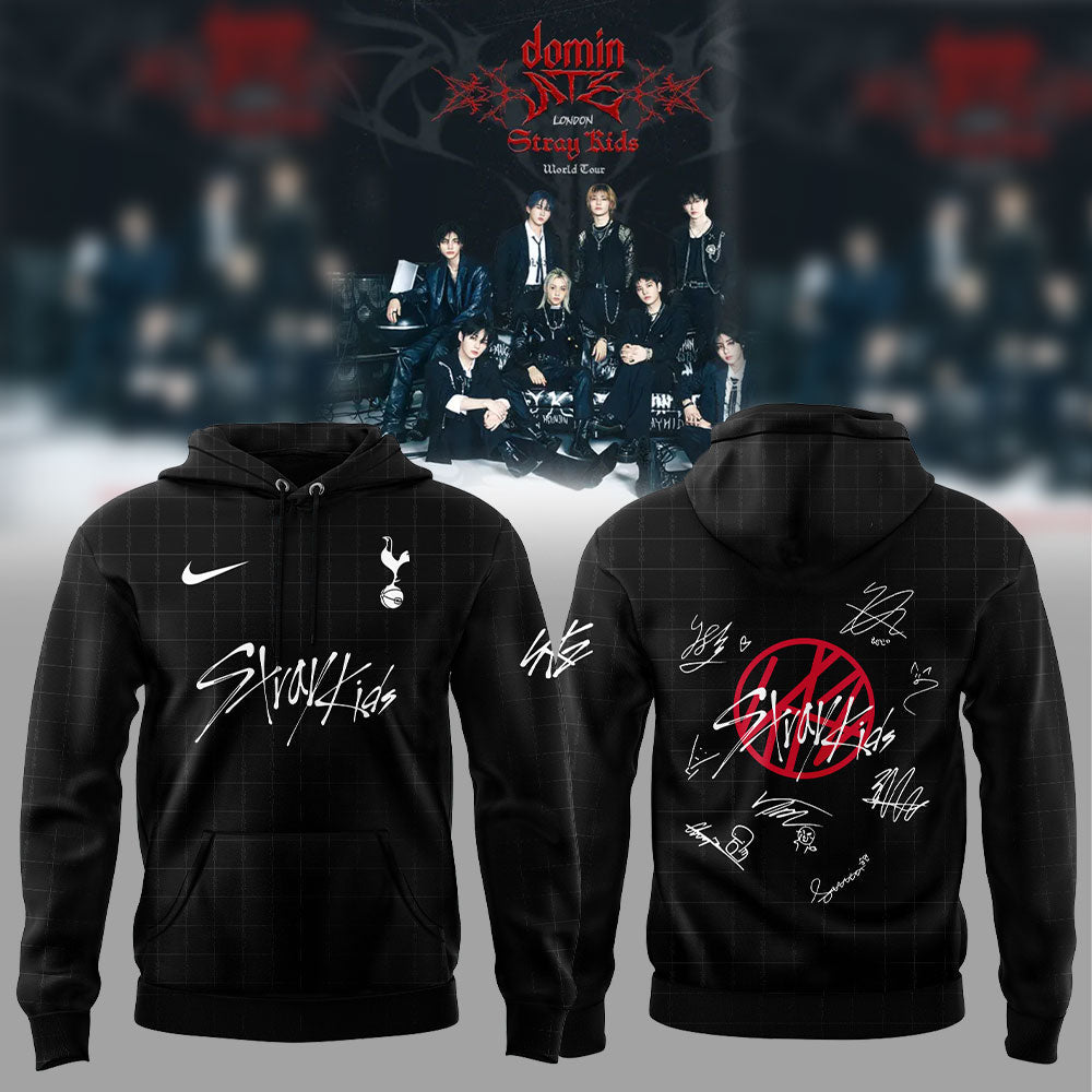 Limited Edition Tottenham Hotspur x Stray Kids Show Black Hoodie
