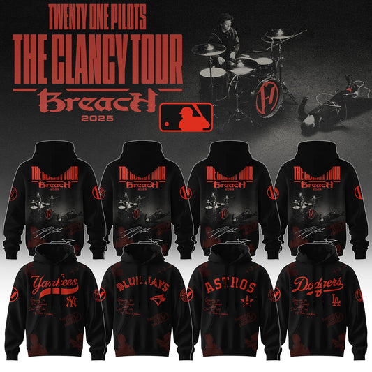 Baseball x Twenty One Pilots The Glancy Tour 2025 Hoodie Limited Edition