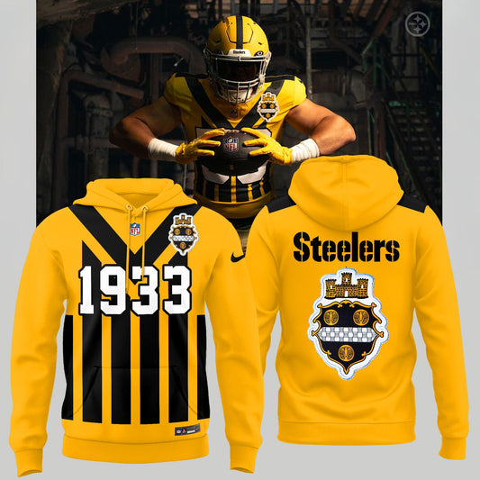 Pittsburgh Steelers unveil 1933 Throwback Uniforms Hoodie