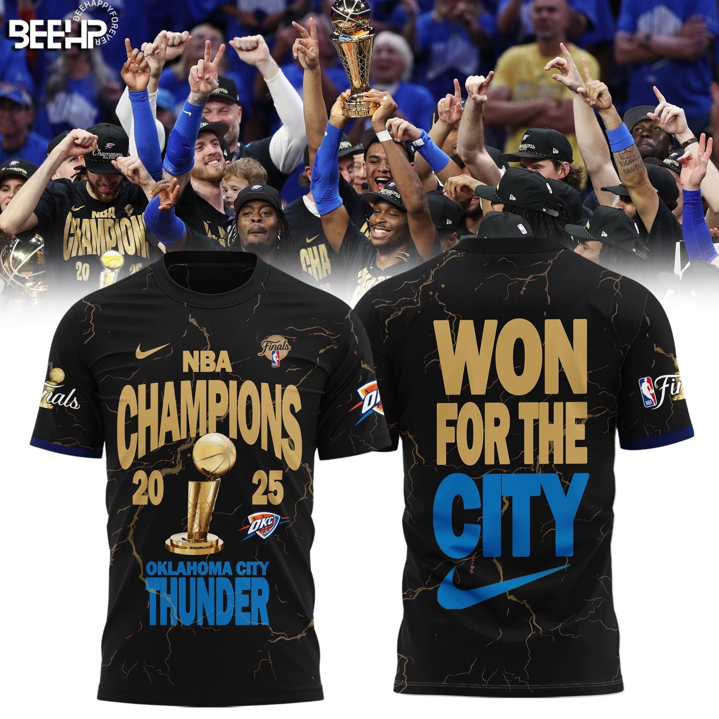 OKC THUNDER 2025 NBA CHAMPIONS T-SHIRT