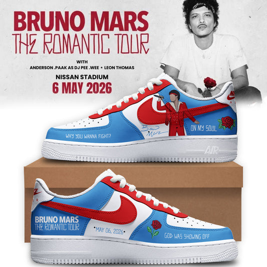 Bruno Mars "The Romantic Tour" 2026 AF1 Sneakers