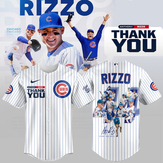 Chicago Cubs Legend Anthony Rizzo Jersey Thank You Rizz