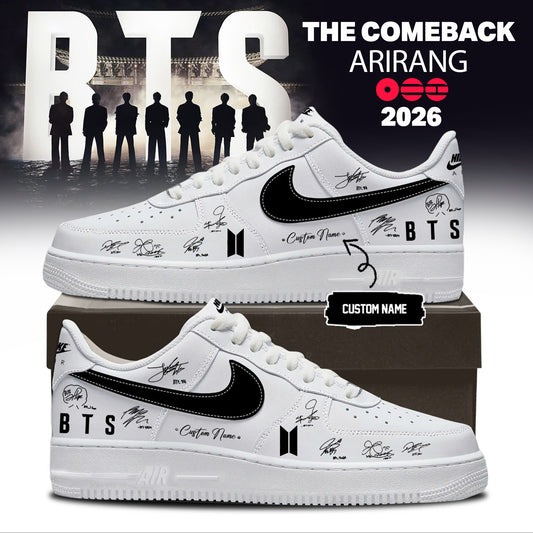 BTS World Tour 2026 AF1 Sneakers