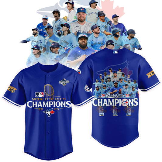 Limited Edition Toronto Blue Jays World Series Champions 2025 Combo Jersey