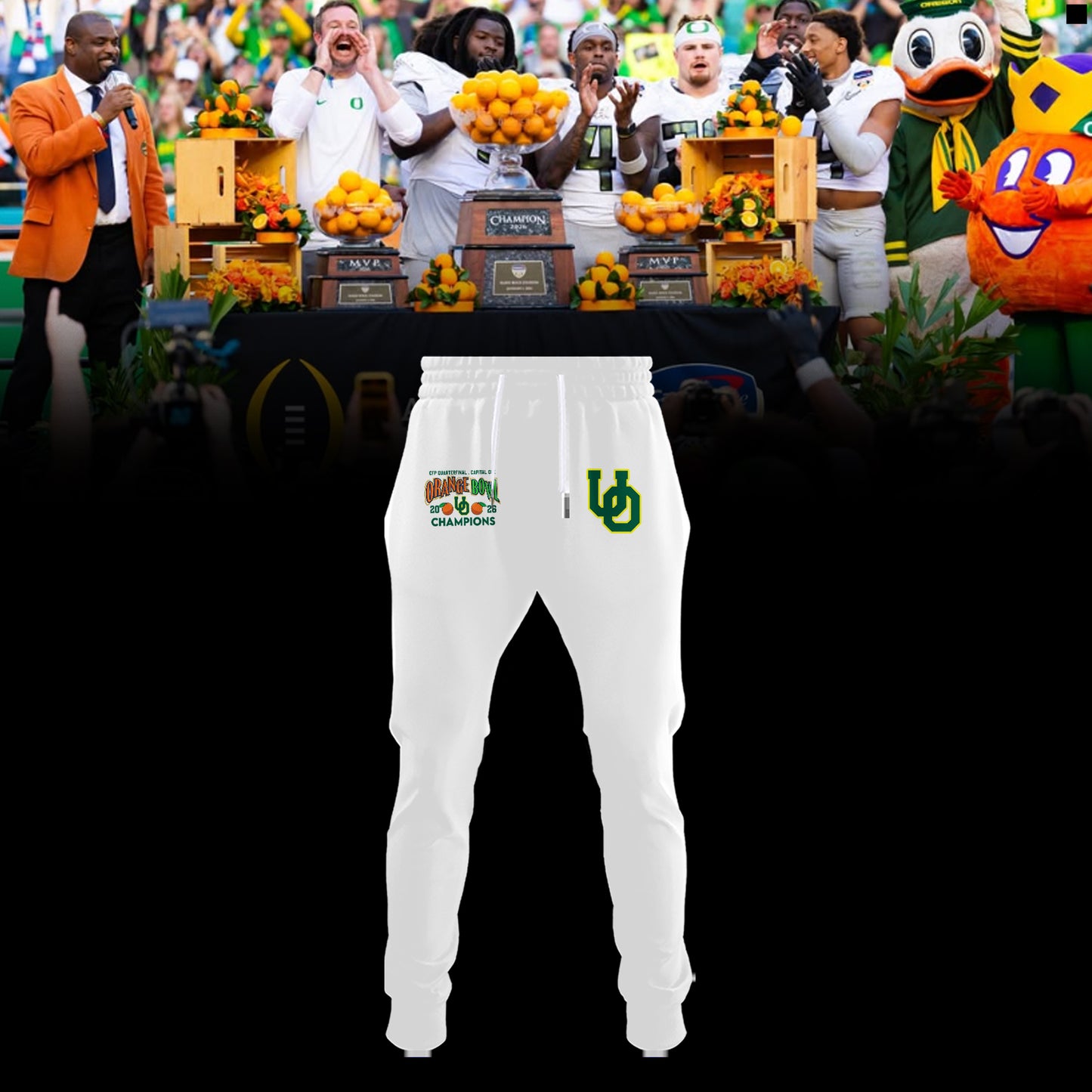 Oregon Football Quarterfinals Uniform Combo Hoodie 2026