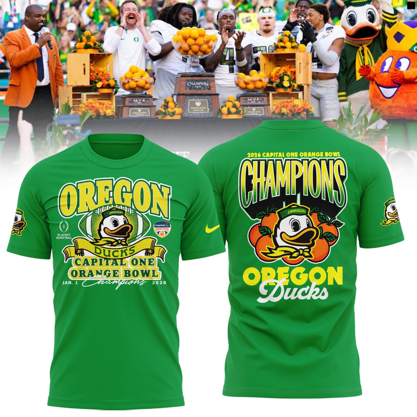 Oregon Ducks Football Back In Black 2025 Combo T-shirt