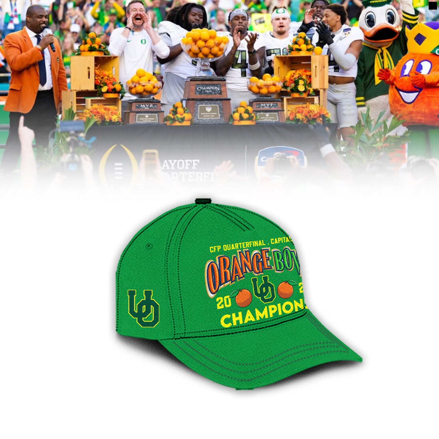 Oregon Football Quarterfinals Uniform Combo Hoodie 2026