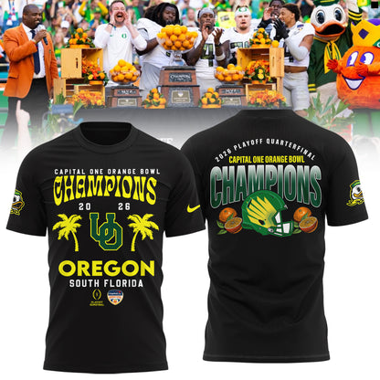 Oregon Ducks Football Back In Black 2025 Combo T-shirt