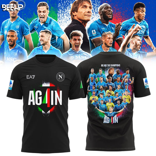 SSC NAPOLI CAMPIONE Dâ€™ITALIA 2025 T-SHIRT