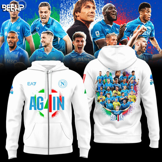 SSC NAPOLI CAMPIONE Dâ€™ITALIA 2025 Zip Hoodie