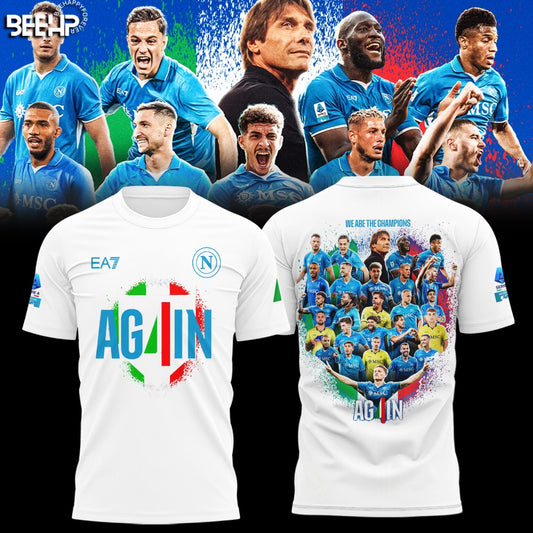 SSC NAPOLI CAMPIONE Dâ€™ITALIA 2025 T-SHIRT