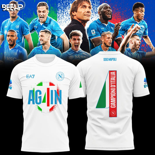 SSC NAPOLI CAMPIONE Dâ€™ITALIA 2025 T-SHIRT