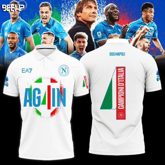 SSC NAPOLI CAMPIONE Dâ€™ITALIA 2025 Polo