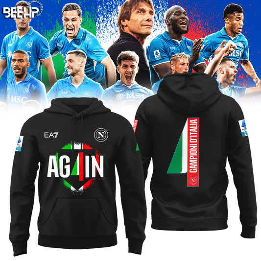SSC NAPOLI CAMPIONE Dâ€™ITALIA 2025 Hoodie