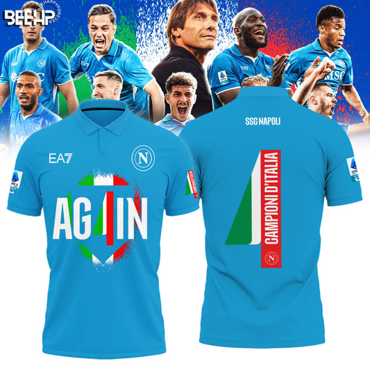 SSC NAPOLI CAMPIONE Dâ€™ITALIA 2025 Polo