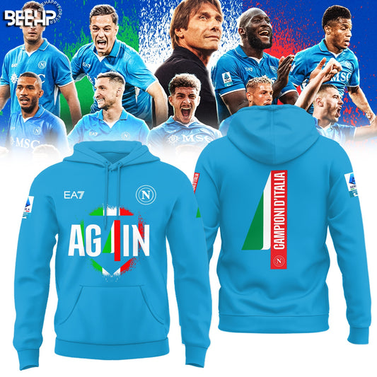 SSC NAPOLI CAMPIONE Dâ€™ITALIA 2025 Hoodie