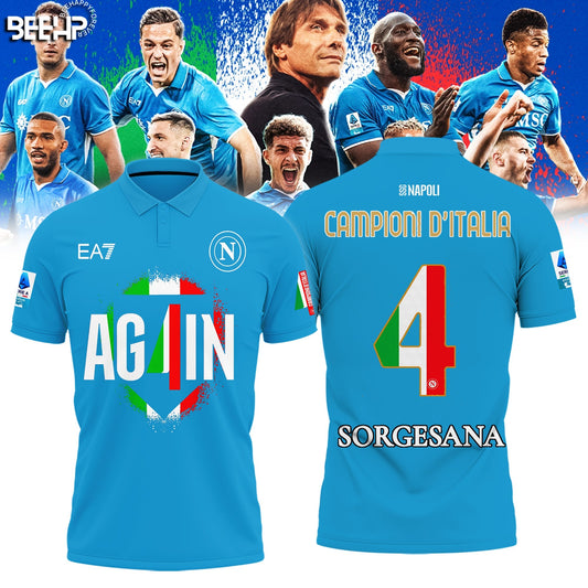 SSC NAPOLI CAMPIONE Dâ€™ITALIA 2025 Polo
