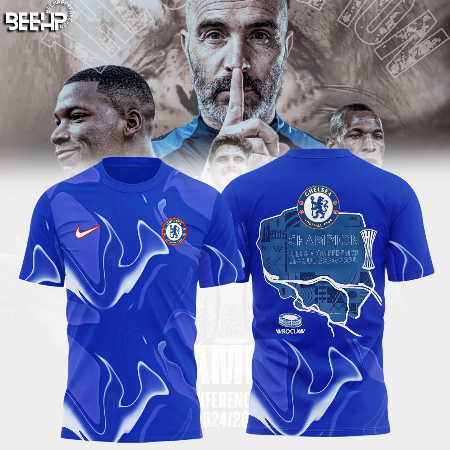 Chelsea FC UEFA Europa Conference Champions TShirt